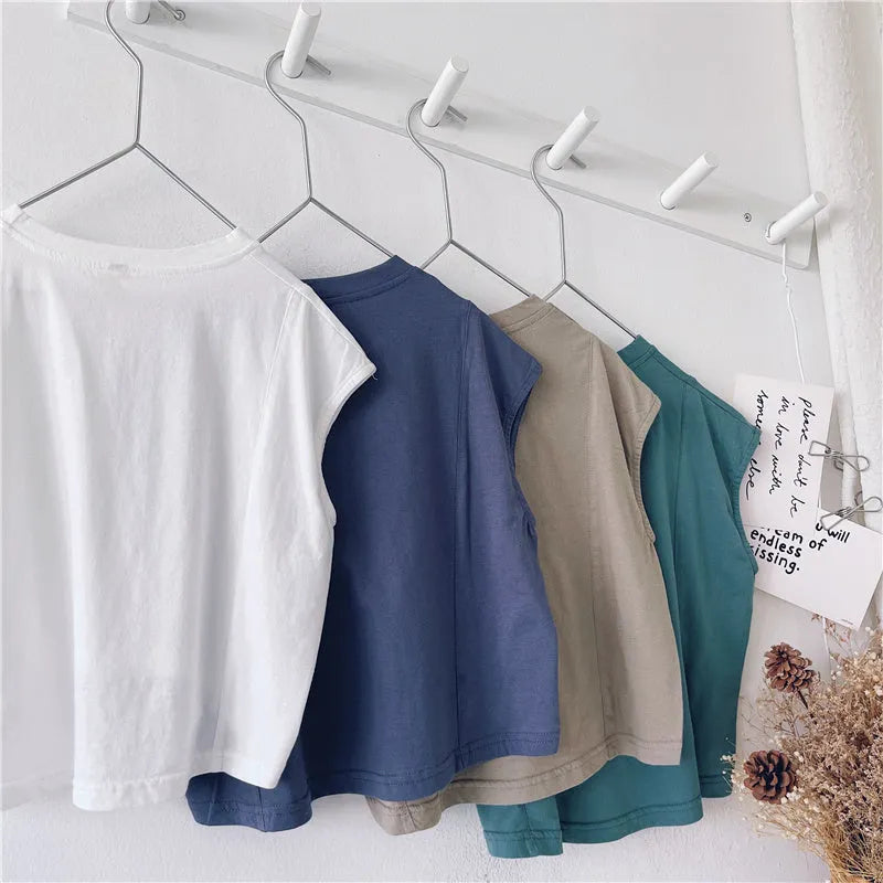 Chaleco De Verano Camiseta Sin Mangas Para Niños Sección Delgada De Verano Para Niños