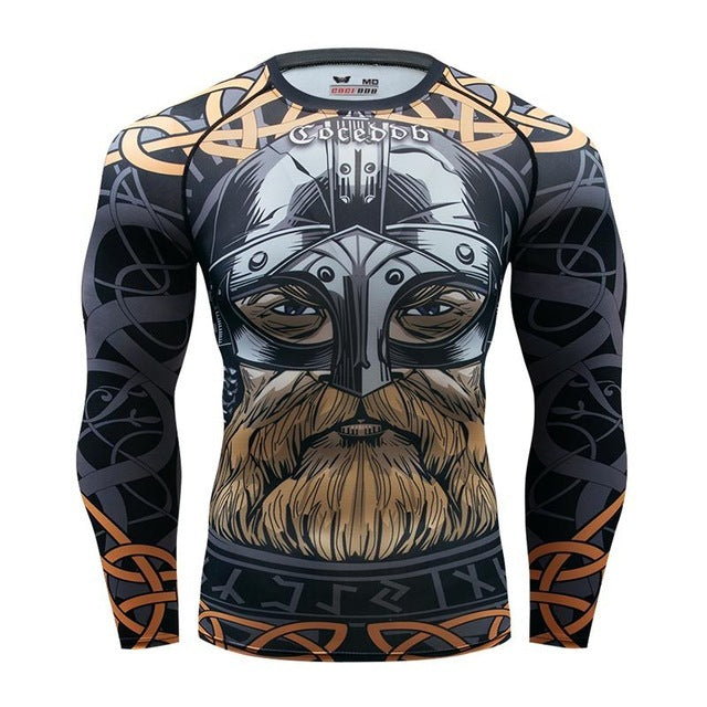 Conjunto de chándal para hombre D Camiseta de compresión animal Pantalones Piel