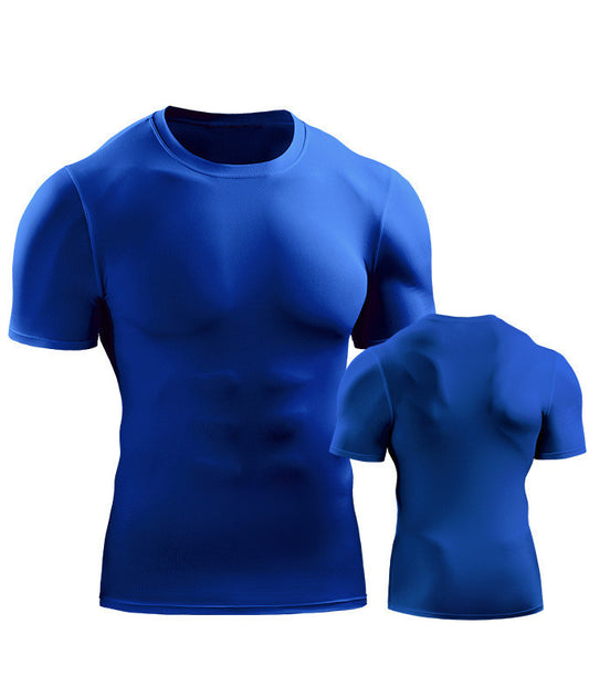 Sudaderas con capucha musculosas para hombre Camiseta de manga corta Deportes GYM Slim Fit Tops Blusa