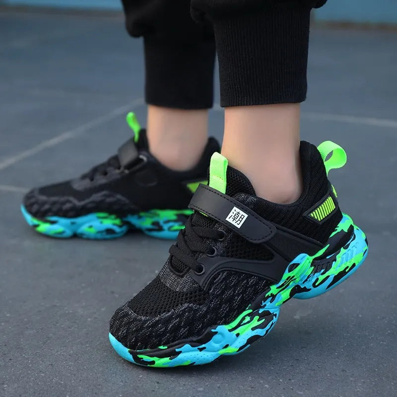 Zapatos deportivos para niños de malla de primavera y verano Zapatos antideslizantes Zapatos para niños