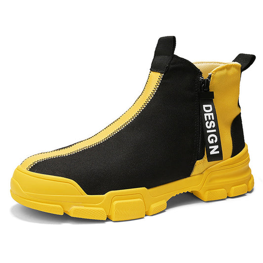 Zapatos casuales para hombre Zapatillas de deporte atléticas Ocio Deportes Moda High Top Gimnasio al aire libre
