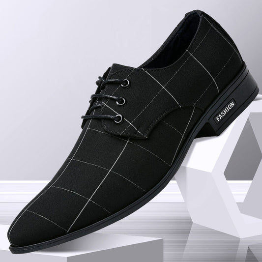 Zapatos para hombre Zapatos de vestir para hombres Zapatos formales de lona de negocios de ocio transpirables de cuero