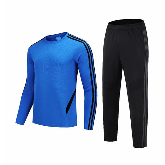 Traje deportivo Traje de dos piezas para correr informal con cuello redondo delgado para hombre