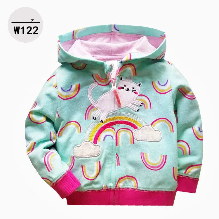 Sudadera con capucha y cremallera para niños.