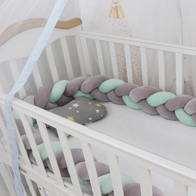 Bébé Pare-chocs lit Tresse Noeud Oreiller Coussin Pare-chocs pour Infantile cuna Bebe allumé lit Protecteur Tour de lit Chambre Décor
