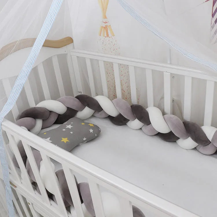Bébé Pare-chocs lit Tresse Noeud Oreiller Coussin Pare-chocs pour Infantile cuna Bebe allumé lit Protecteur Tour de lit Chambre Décor