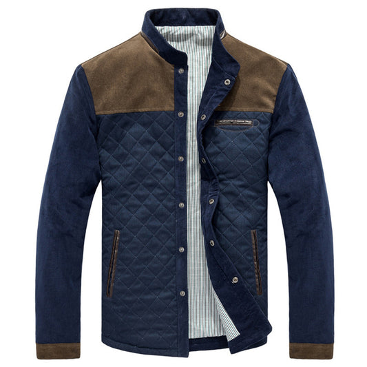 Chaquetas informales para hombre, abrigos ajustados de retales, chándal masculino, ropa deportiva para hombre, novedad de primavera y otoño 
