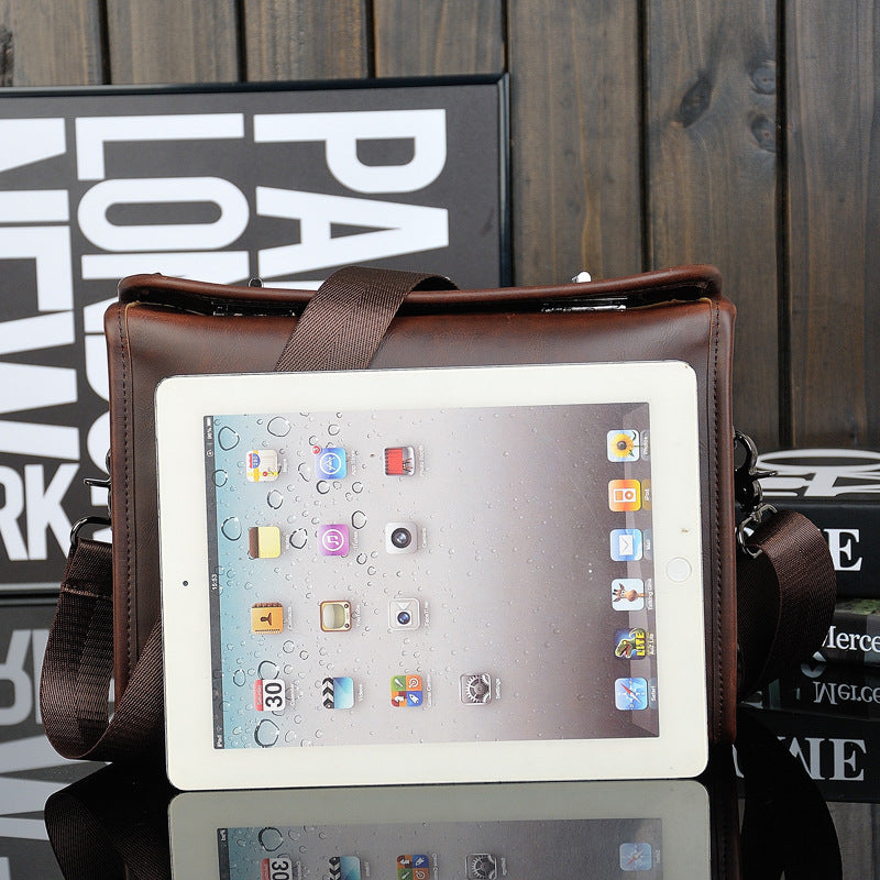 El bolso original Crazy Horse para hombre, venta al por mayor, bolso retro para hombre, bolso con cierre de doble giro, tendencias de diseño