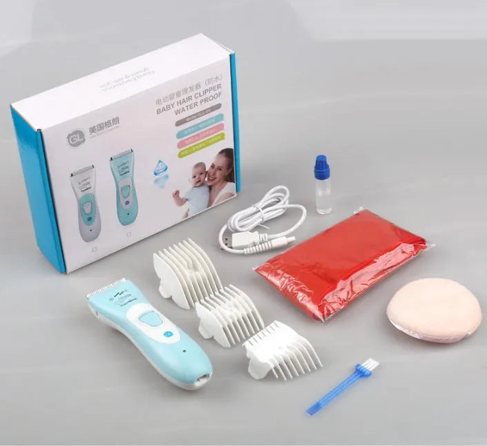 Bébé Électrique Tondeuse À Cheveux USB Rechargeable Étanche Cheveux Tondeuse
