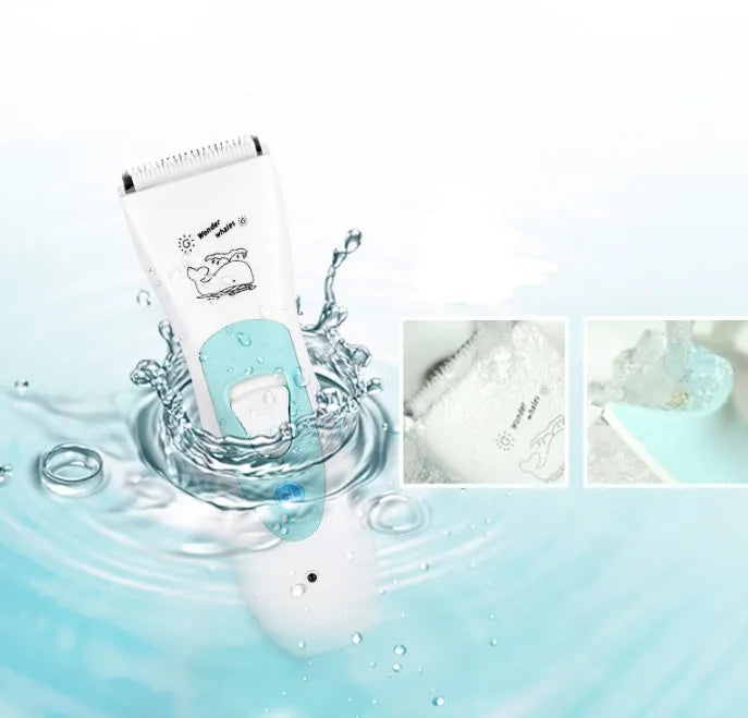 Bébé Électrique Tondeuse À Cheveux USB Rechargeable Étanche Cheveux Tondeuse
