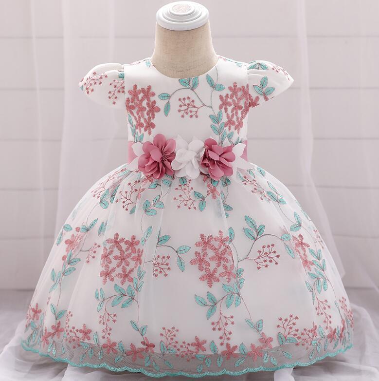 Ropa de verano para niños, vestido de boda para fiesta de cumpleaños de bebé, falda, vestido mullido para niñas
