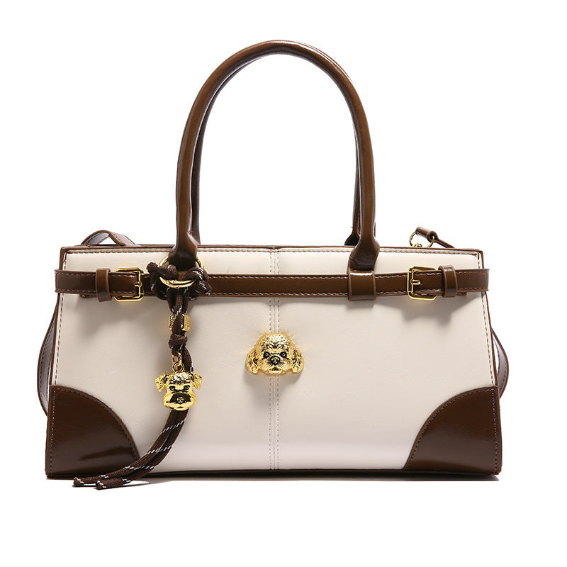 Bolso de hombro con bloques de color de moda para mujer