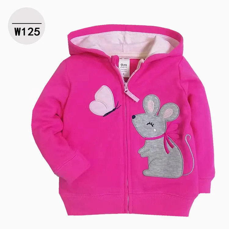 Sudadera con capucha y cremallera para niños.