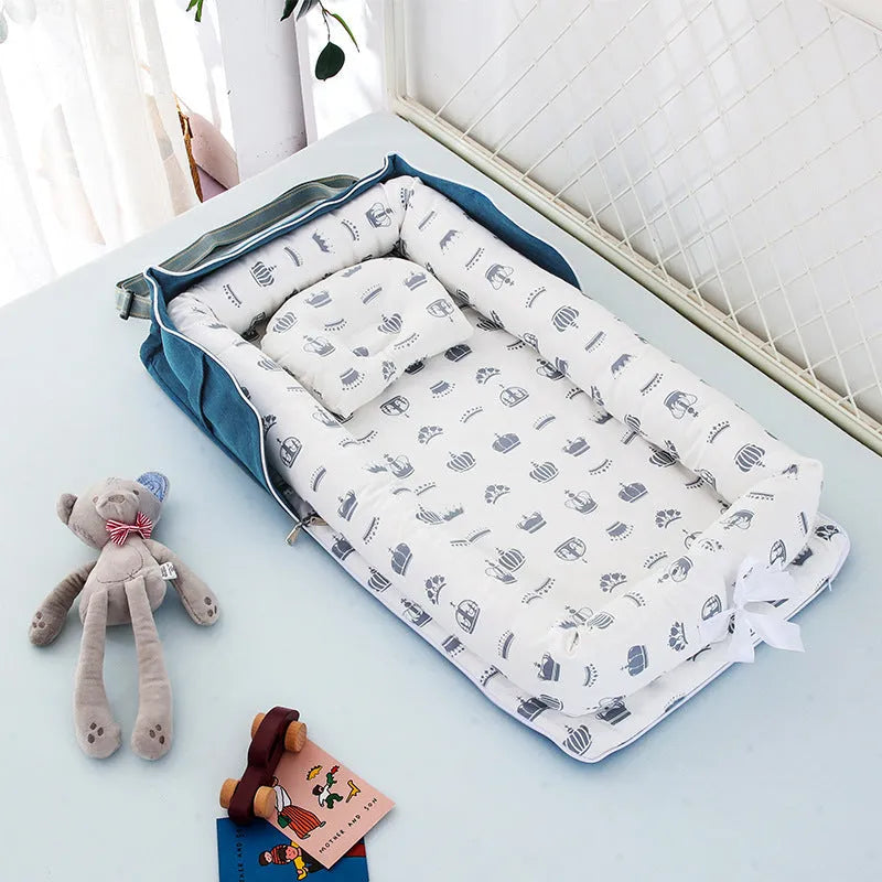 Cama de bebé plegable,