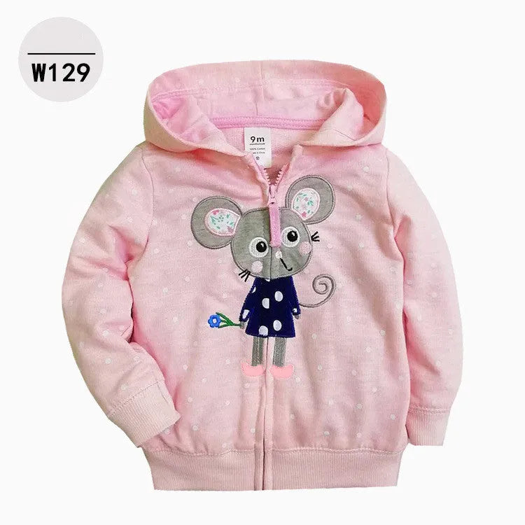 Sudadera con capucha y cremallera para niños.