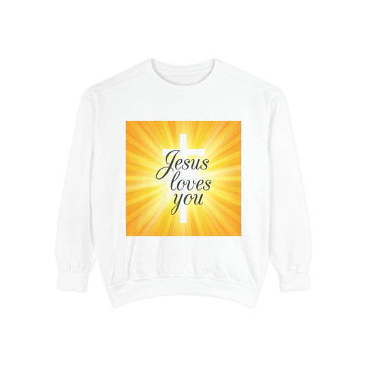 Sudadera unisex teñida en prenda