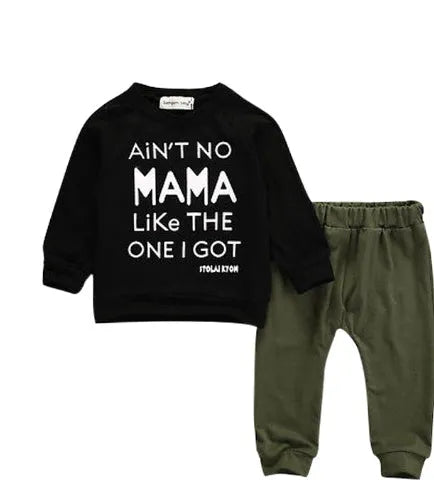 Primavera y verano nuevos ins trajes para niños letras bebé masculino en el traje para niños modelos de explosión de Amazon