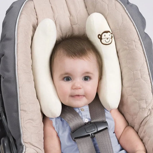 Almohada de protección para la cabeza del asiento de coche en forma de U para bebé