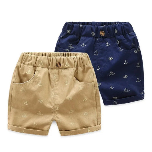 Pantalón corto casual de algodón para niños.
