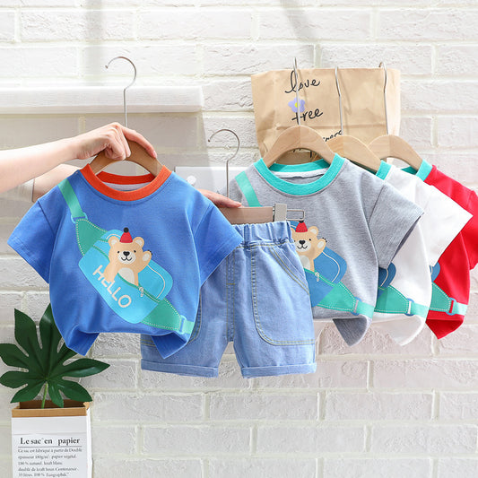 Ropa de verano para niños de estilo occidental y coreano