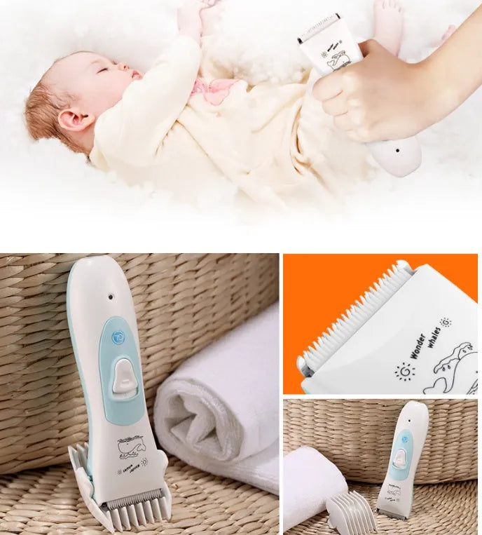Bébé Électrique Tondeuse À Cheveux USB Rechargeable Étanche Cheveux Tondeuse