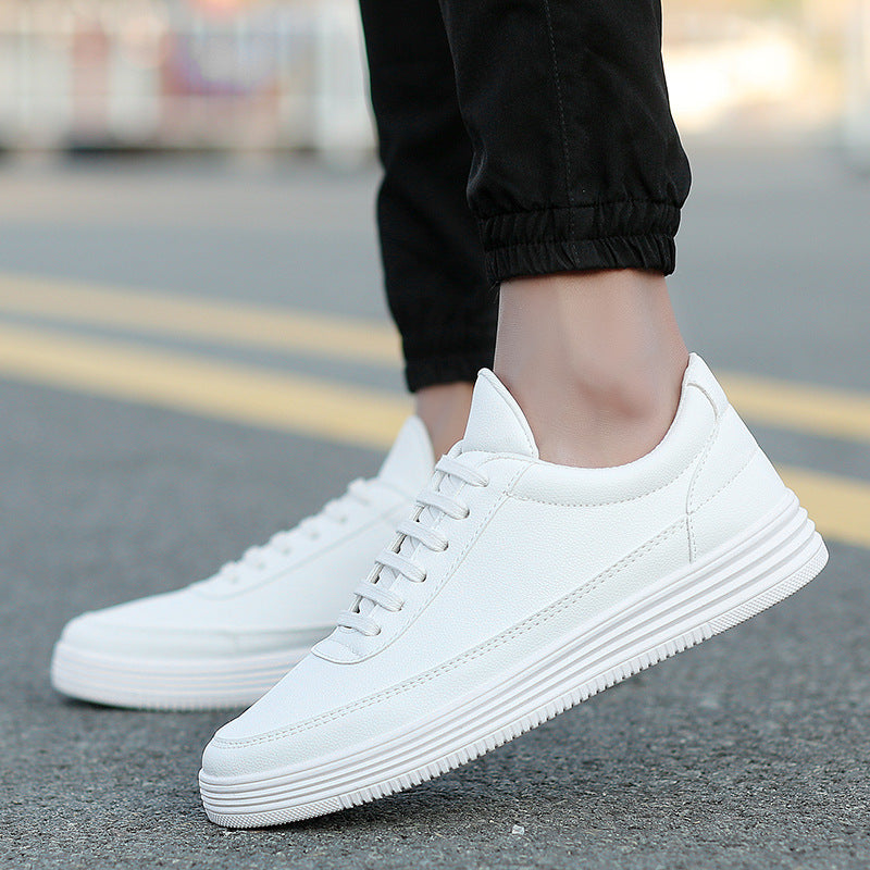 Nuevos zapatos blancos calientes, zapatos para hombre, zapatos coreanos que combinan con todo, zapatos para hombre, viento británico en otoño