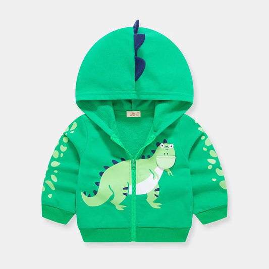 Cárdigan de abrigo con ropa de dinosaurio de otoño para niños