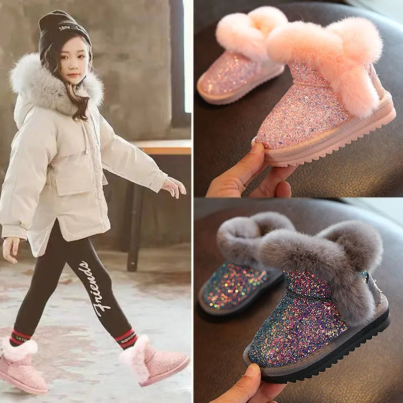Botas de terciopelo además botas impermeables cálidas