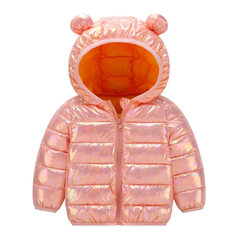 Chaquetas de plumón de otoño e invierno para niños y niñas.
