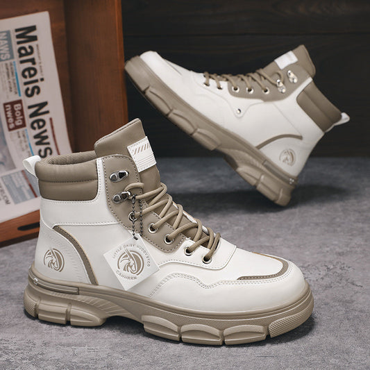 Botas Martin de estilo británico de caña alta y tendencia informal para hombre