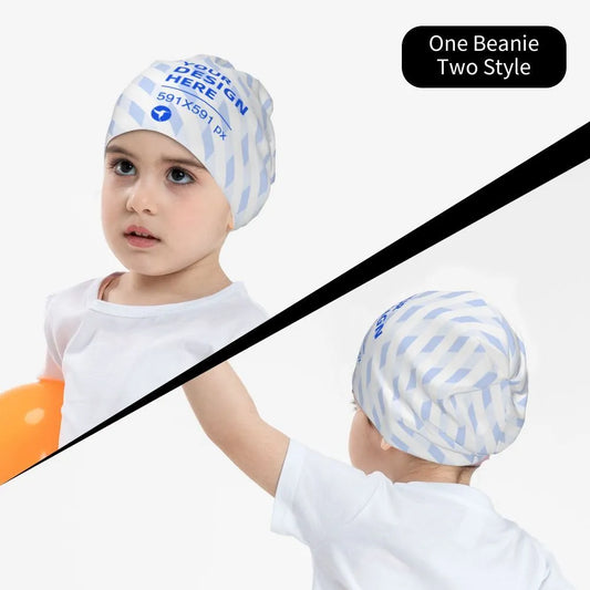 Gorro de punto grande, cálido y versátil para niños