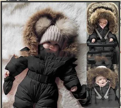 Épaissie super chaud d'une seule pièce coton manteau