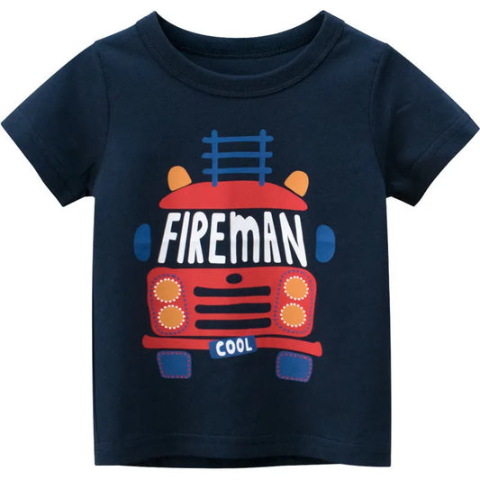 Nueva ropa para niños 27 camiseta de manga corta de verano para niños