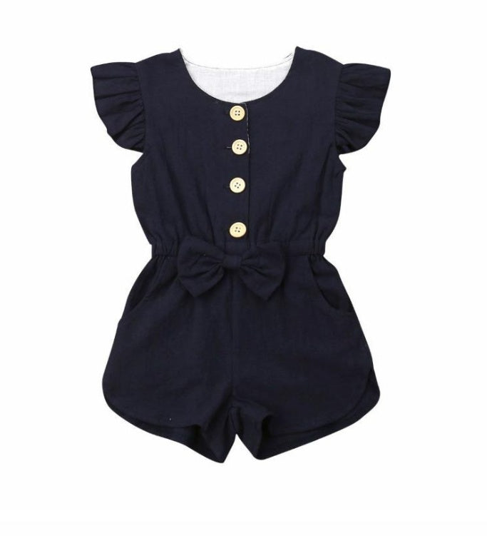 Ropa para niña pequeña, manga con volantes de verano para bebés y niñas