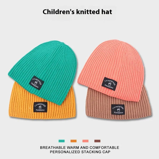 Gorro de punto a juego de moda simple