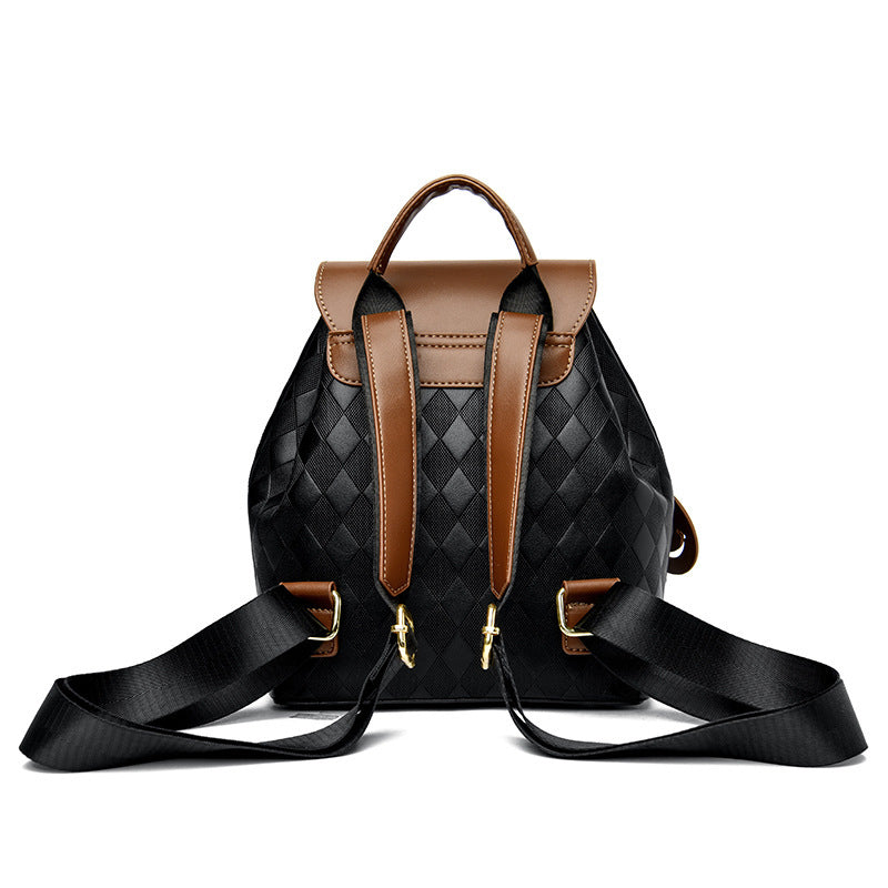 Mochila femenina informal multifunción de cuero para mujer, mochila de hombro para la escuela, mochila de viaje