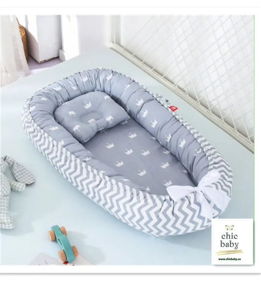Cuna de cama extraíble y lavable para bebé, cuna de viaje portátil para niños, cuna de algodón para niños pequeños