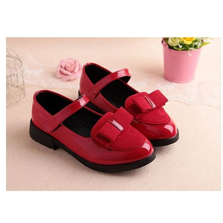 Zapatillas de deporte para niñas y niños, zapatos escolares de princesa de cuero para niñas
