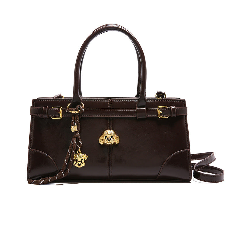Bolso de hombro con bloques de color de moda para mujer