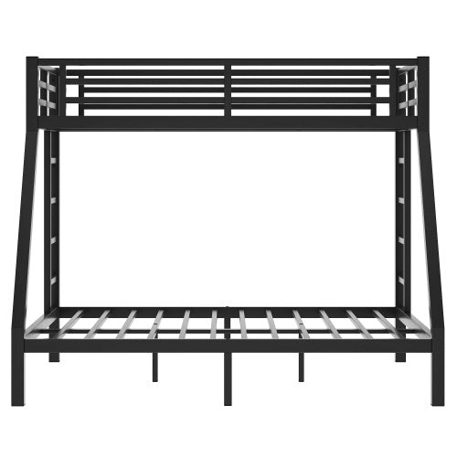 Litera de metal Twin XL sobre Queen para adolescentes y adultos, ahorra espacio, reduce el ruido y no necesita somier.