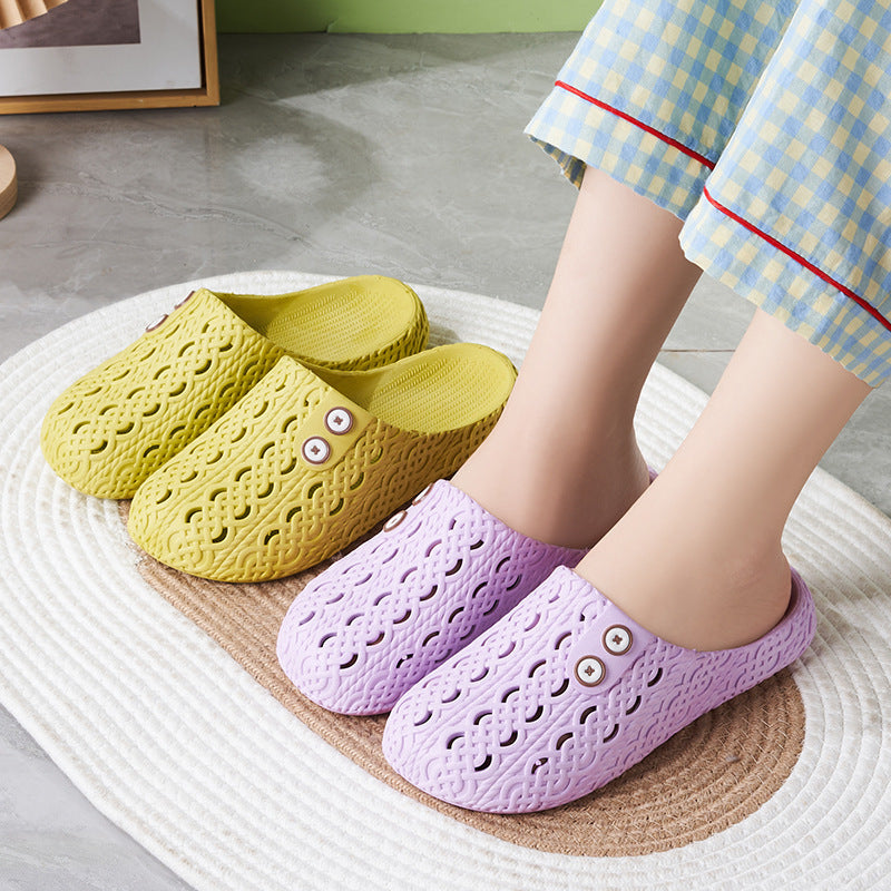 Women's Non-slip Home Closed-toe Slippers
