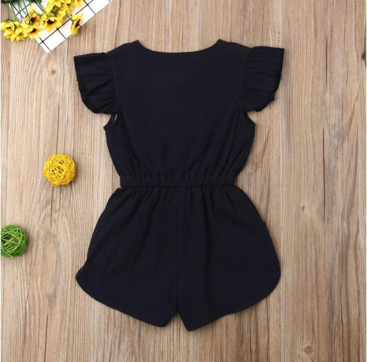 Ropa para niña pequeña, manga con volantes de verano para bebés y niñas
