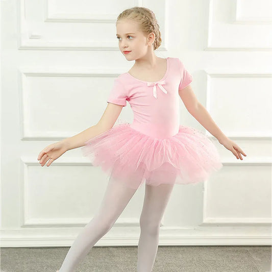 Ropa de baile para niños Trajes de baile con tutú para niñas de verano