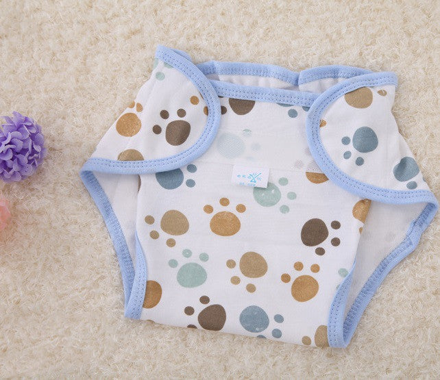 Pañal de tela con estampado de dibujos animados de algodón, pañal lavable para bebé
