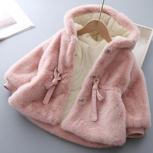 Ropa de invierno para bebés, suéter de lana acolchado de terciopelo para niños