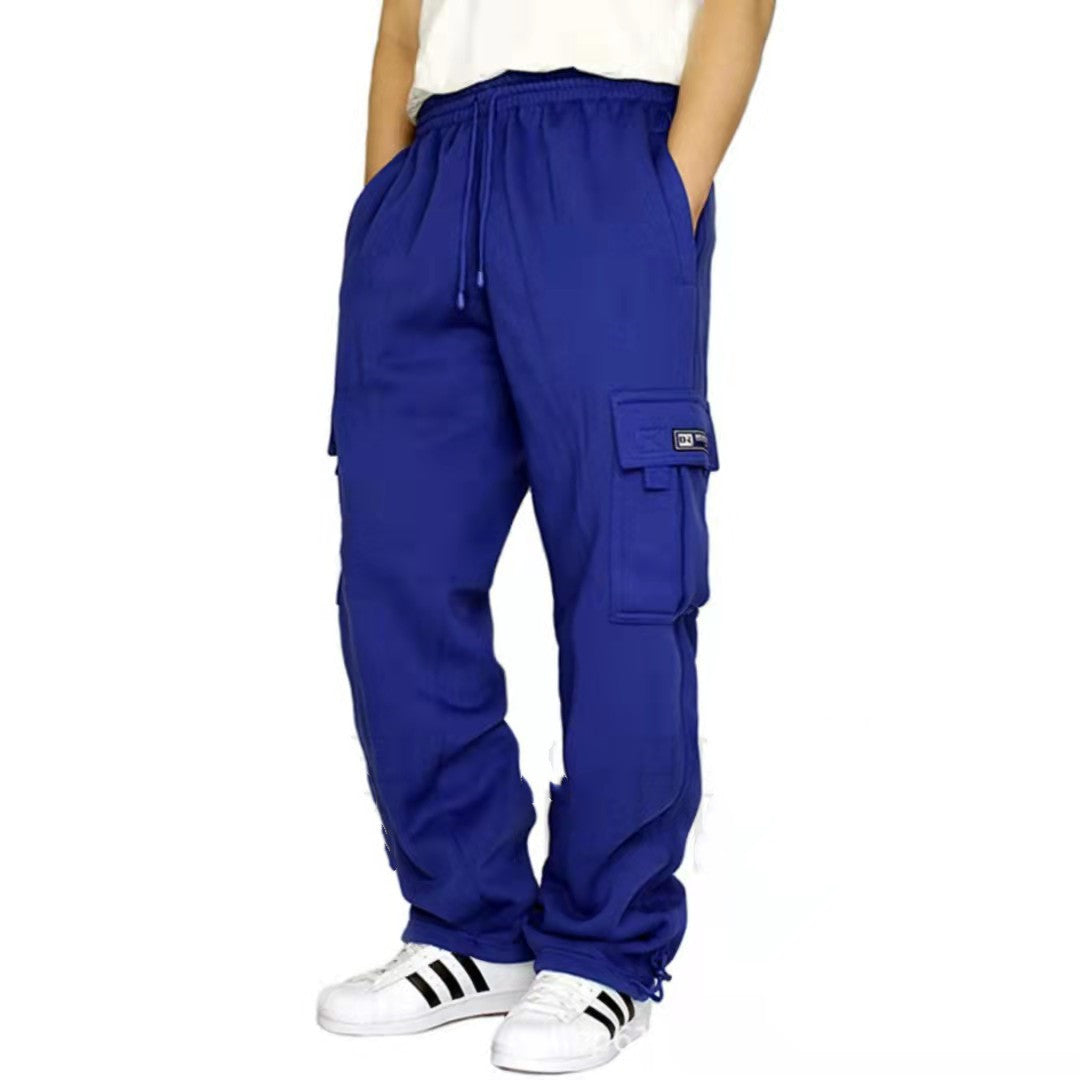 Pantalones de hombre Pantalones de chándal Estiramiento Cintura elástica Jogger Pantalones deportivos Pantalones con cordón Moda Ropa para hombre