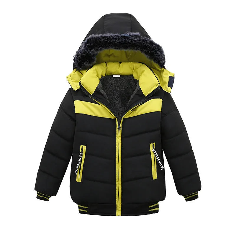 Chaquetas acolchadas de algodón para niños pequeños y medianos