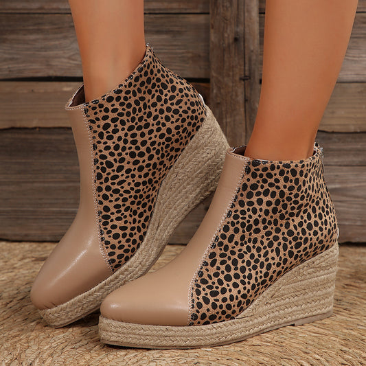 Botas Martin de cuña con bloques de color para mujer
