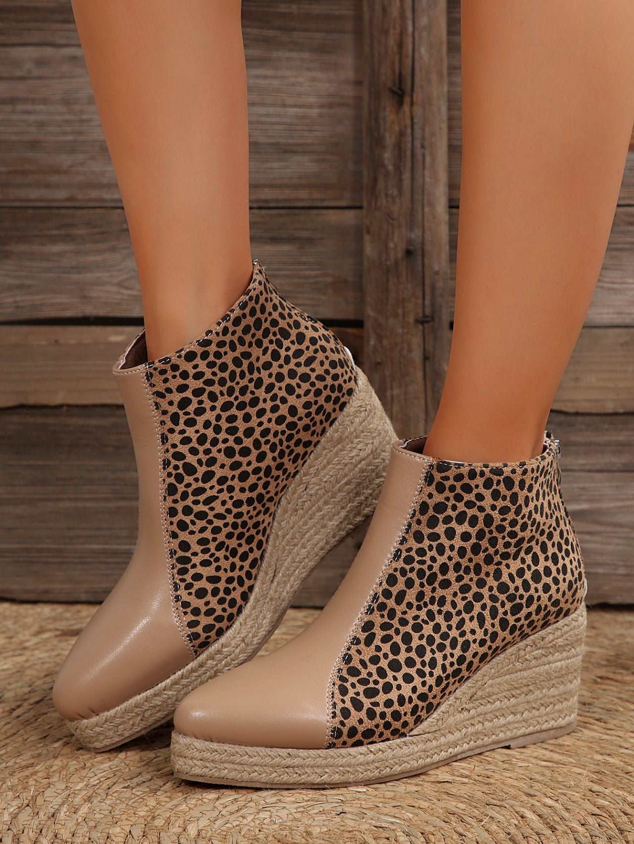 Botas Martin de cuña con bloques de color para mujer