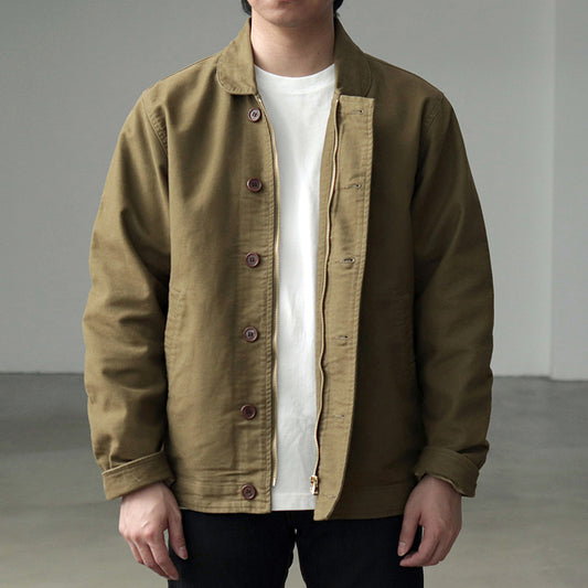 Chaqueta informal holgada retro para hombre